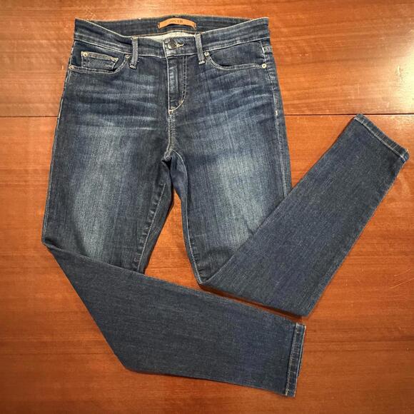 Joe's Jeans Denim - Joe's Jeans The Icon Ankle Mid Rise Skinny Jeans Chandra Blue Denim Size 27